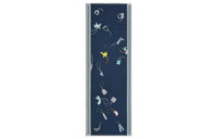 HERMES Silk Scarves Men's Dark Blue
