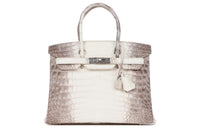 HERMES Crocodile Leather Birkin Bag Handbags Regular Women's Beige