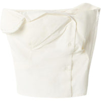 MIU MIU SS25 Strapless Top Women's White