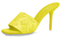 LOUIS VUITTON Revival Slim Heel High Heels Women's Yellow