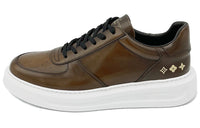LOUIS VUITTON Beverly Hills Stylish Skateboarding Shoes Men's Coffee