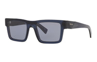 PRADA Irregular Shape Sunglasses Men's Dark Blue