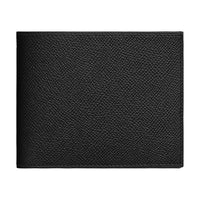 HERMES Citizen Twill Epsom Calfskin Wallet Men's Black
