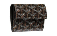 GOYARD MARIGNY Canvas With Leather Coin Purse Women's Black