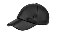 LOUIS VUITTON Lambskin Metal Component Baseball Caps Men's Black
