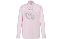 DIOR Shirts Men Pink White