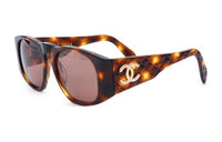 CHANEL Cc Logo Round framed Sunglasses