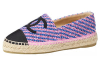 CHANEL Casual Single Shoes Women's Pink Blue