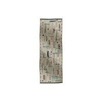 HERMES Cashmere Knit Scarves Men's Natural Color