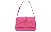 SAINT LAURENT Sheepskin Shoulder Bag Women's Fuchsia
