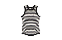 SAINT LAURENT Cassandre Striped Tank Top