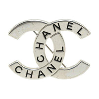 CHANEL 1998 Palladium Plated Cc Costume Brooch