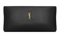 SAINT LAURENT Sheepskin Clutch Women's Black