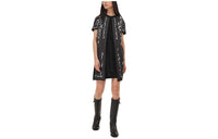 HERMES Short-Sleeved Dresses Women's Obsidian Gray