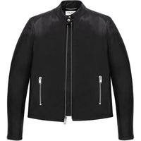 SAINT LAURENT Leather Jacket Men's Black