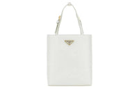PRADA Leather Handbag Women's White
