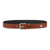LOUIS VUITTON Leather Belts Unisex Brown Width 3.5CM