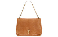 SAINT LAURENT Jamie Suede Handbag, Shoulder Bag Extra Large Women's Brown Caramel Candy