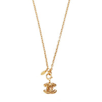 CHANEL 1990s Cc Pendant Necklace