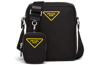 PRADA Nylon Crossbody Bag Men's Black