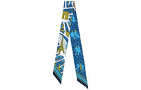 HERMES Silk Scarves Women's Blue
