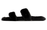 SAINT LAURENT Rubber Sole Slip Resistant Slide Slippers Women's Black