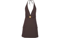 MIU MIU SS23 Sleeveless Dress Women's Brown