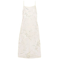 PRADA Embroidered Silk Organza Midi Dress