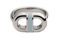 HERMES Stainless Steel Rings Men's Silver