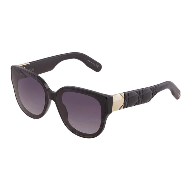DIOR Acetate Round Sunglasses Women's Black