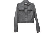 HERMES FW22 Denim Jacket Women's Gray