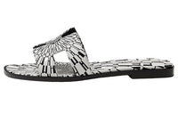 HERMES Oran Odor Resistant Slide Slippers Women's Black White