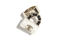 CHANEL Rings Women's Gold/White