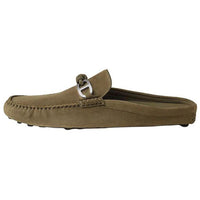 HERMES Wrap-toe Slippers Men's Green