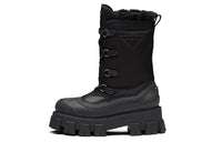 PRADA Monolith Knee high Boots Women's Black