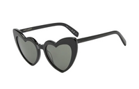 SAINT LAURENT Acetate Irregular Shape Sunglasses Women's Black