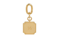 CELINE 16 Brass Bag Charm Bag Accessory Women's Gold