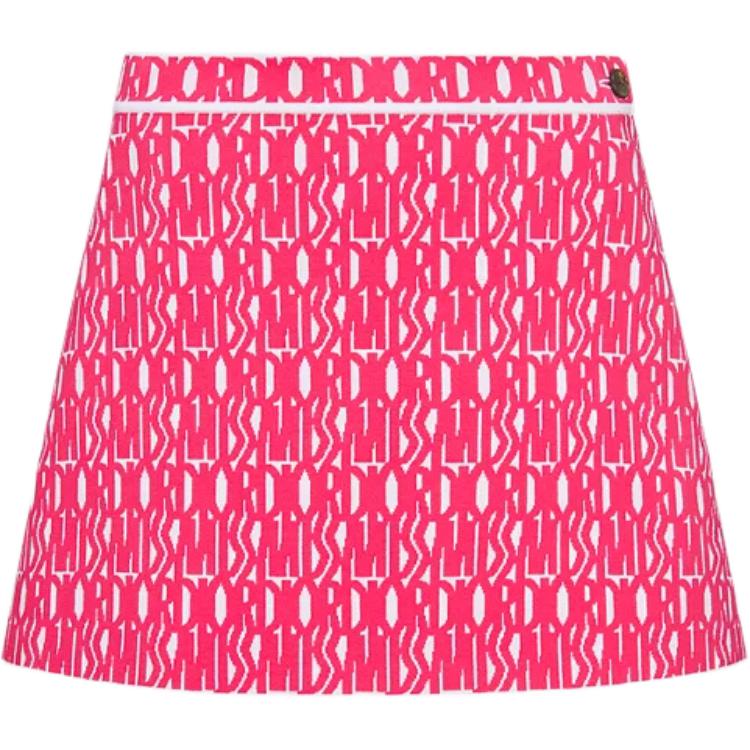 DIOR Casual Short Skirts Women's Rose Red