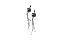 CHANEL Earrings Women's Silver