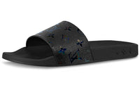 LOUIS VUITTON Waterfront Rubber Sole Slide Slippers Men's Black
