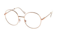 MIU MIU Metal Round Eyeglass Frames Women's Gold