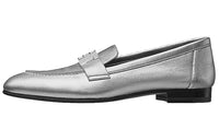 HERMES Paris Loafers Women's Silver