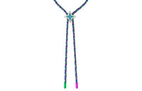 LOUIS VUITTON 2023 Leather Monogram Big Party Bolo Necklace Costume Necklace