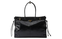 PRADA Soft Leather Shoulder Bag, Crossbody Bag, Handbag Tubas Women's Black