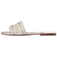 DIOR Dway Slide Slippers Women's White/Gold