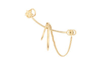 DIOR Clip-On Earrings Women's Gold