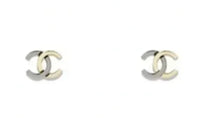 CHANEL Stud Earrings Women's Gold