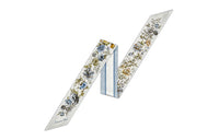 DIOR Silk Scarves Women's White/Blue