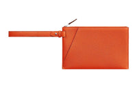 HERMES Cabavertige Togo Calfskin Clutch Regular Men's 0X Aluminum Dan Orange