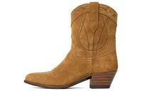 CELINE Western Knee-high Boots Women's Cigar Umber